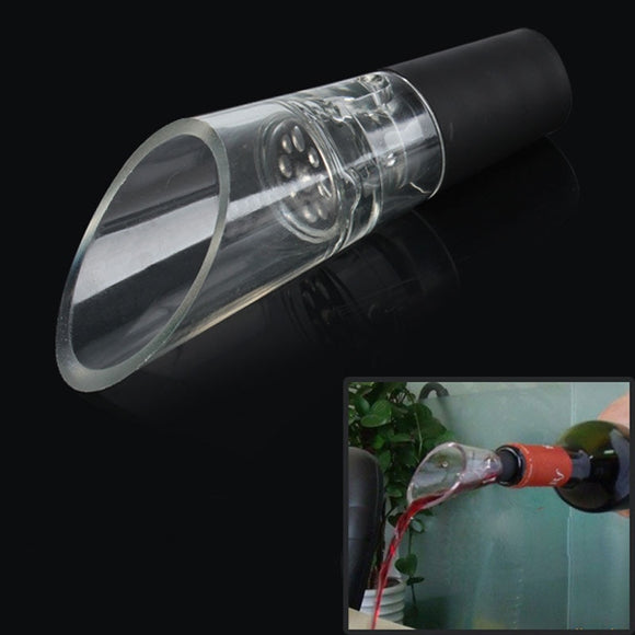 Red Wine Aerator Plastic Wine Pourer Pour Spout with Rubber Bottle Stopper Decanter Bar Tools - Wines Club