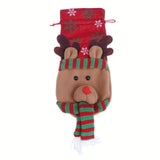 Christmas Wine Bottle Decor Santa Claus Snowman Elk Bottle Cover Clothes Kitchen Decoration for New Year Xmas Dinner Party - Wines Club
