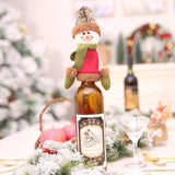 Christmas Decorations For Home Lovely Santa Claus Wine Bottle Cover Cap Dinner Party Table Christmas Decorations 2018 Banquet - Wines Club
