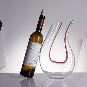 1500ML Big Decanter Handmade Crystal Red Wine Brandy Champagne Glasses Decanter Bottle Jug Pourer Aerator For Family Bar - Wines Club