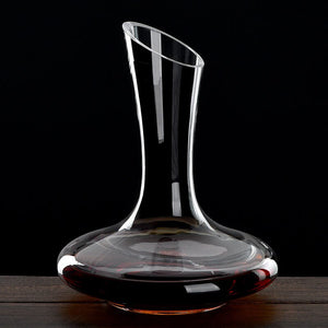 1100ML Superior  Flat Base Red Wine Decanter Handmade Crystal Wine Pourer Premium Water Carafe Thickened Wall - Wines Club