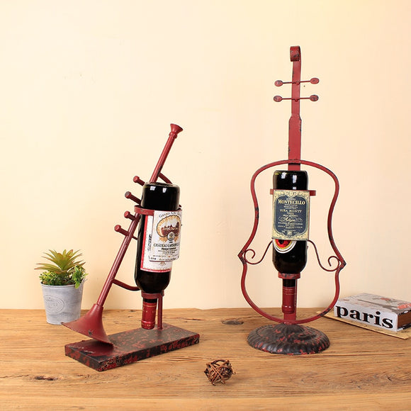 The Instrument Wine Rack Creative Home Furnishing Metal Iron Wine Holder - Wines Club