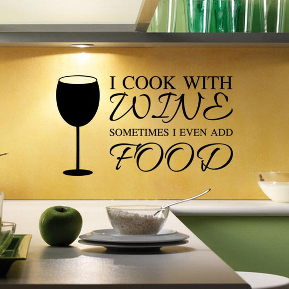 Vinyl Wall Stickers Kitchen Wine kitchen wall stickers decoration Home Decor Mural Decal XT - Wines Club