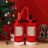 Christmas Gift Treat Candy Wine Bottle Bag Santa Claus Suspender Pants Trousers Decor Christmas Gift Bags - Wines Club