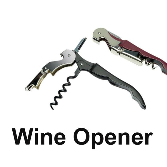 Beer Bottle Opener Multi-Function Wine Cap Opener Corkscrew Stainless Steel Metal With Plastic Handle Kitchen Tools - Wines Club