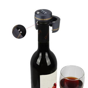 Plastic Bottle Password Lock Combination Lock Wine Stopper Vacuum Fresh-keeping  Device Kitchen Bar Tools For Furniture Hardware - Wines Club