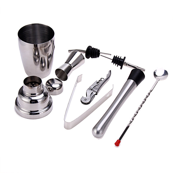 8pcs 350ML Cocktail Set Bartender Kit Stainless Steel Cocktail Shaker Mixer Drink Wine Tools Bar Accessories - Wines Club