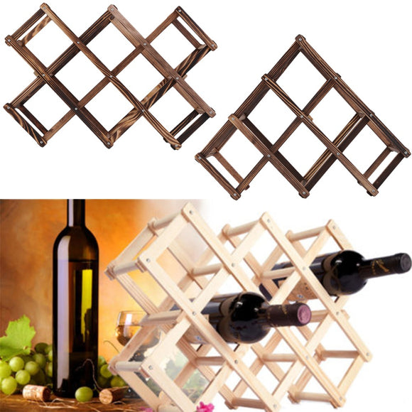 New Classical Wooden Red Wine Rack 3/6/10 Bottle Holder Mount Kitchen Bar Display Shelf High Quality Drop Shipping - Wines Club
