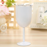 Glass Wine Goblets Stainless Steel Wine Glass Double Walled Beer Wine Glasses with Removeable Sliding Closure Lid - Wines Club