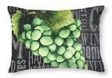 Wine Grapes II Throw Pillow - Wines Club