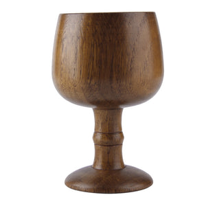 Vintage Handmade Wooden Wine Tea Alcohol Drinking Water Goblet Tall High Quality Creative Tableware - Wines Club