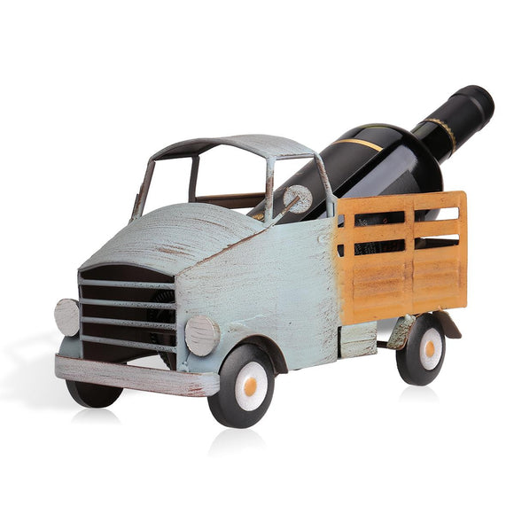 TOOARTS Pickup truck wine rack Wine shelf Metal sculpture Practical sculpture Home decoration Interior decoration Crafts - Wines Club