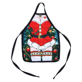 4 Pcs Apron bottle Wine Cover Christmas Sexy Lady/Xmas Cat/Santa Pinafore red wine bottle wrapper Holiday Bottle clothes Dress - Wines Club