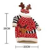 Christmas Wine Bottle Decor Set Santa Claus Snowman Deer Bottle Cover Clothes Kitchen Decoration for New Year Xmas Dinner Party - Wines Club