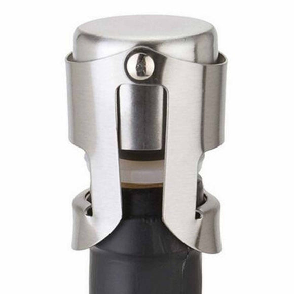 Free shipping! New Wine Bottle Sparkling Champagne Stopper Stainless Steel Plug Seal YY290100 - Wines Club