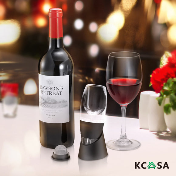 KCASA Red & White Wine Aerator + Stand + Filter Wine Aerator Decanter Set Xmas - Wines Club