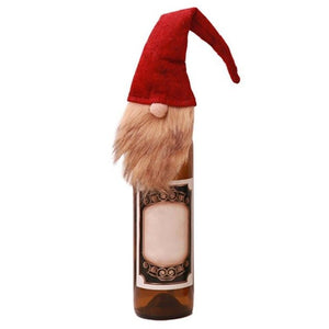 Old Man Faceless Doll Wine Bottle Cover Home Dinner Party or Gift Christmas Decoration Bottle Wrap - Wines Club