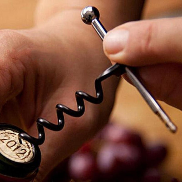 Portable Spiral Wine Opener Corkscrew Outdoor Mini Metal Keychain Key Ring - Wines Club