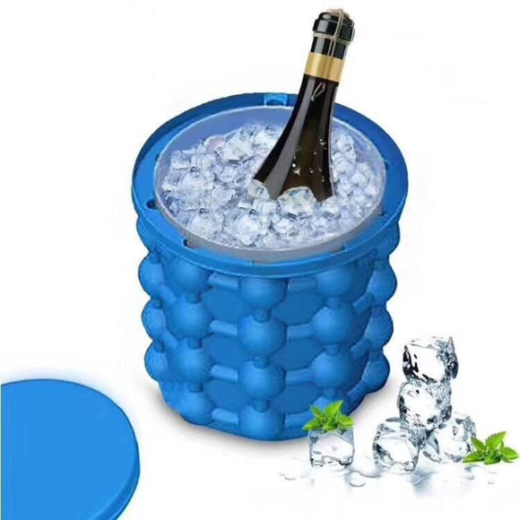 Silicone Ice Bucket Kitchen Accessories Bucket Champagne Wine Beer Ice Cooler Bar Night Club Party  kitchen Ice Bucket With Lid - Wines Club