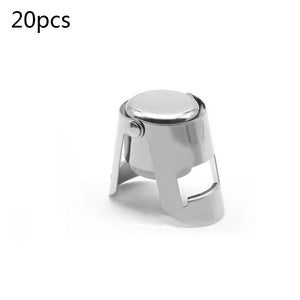 20 PCS wine Stopper Stainless Steel Bottle Stopper for Wine/Champagne - Wines Club