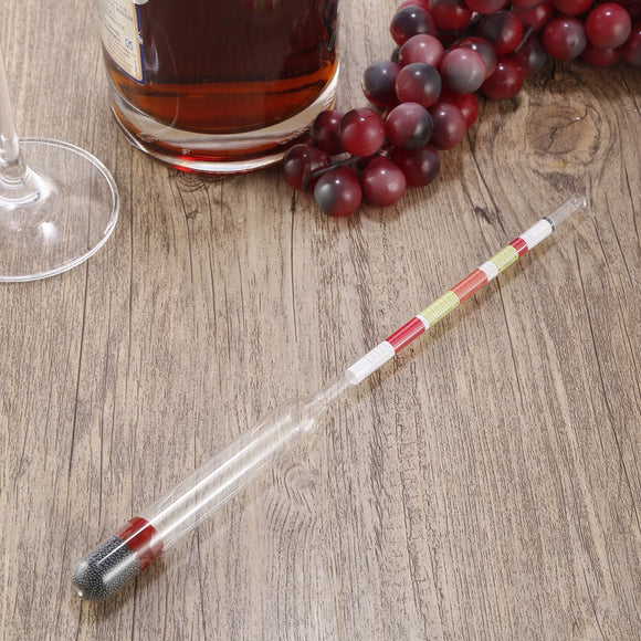 2018 Hot Sale 3 Scale Hydrometer For Home brew Wine Beer Cider Alcohol Testing Triple Scale Hydrometer Alcohol Brix Meter - Wines Club