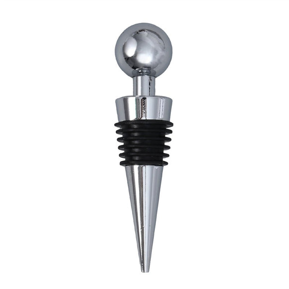 Round Head Short Mandrel Wine Bottle Stopper Reusable Wine Saver Cap Stainless Steel Champagne Sealer for Wedding Party Bar - Wines Club